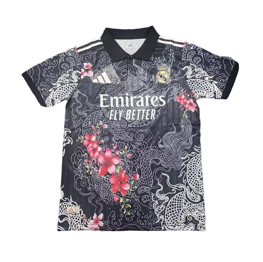 26/27 Real Madrid Flower & Dragon Special Jersey（black）