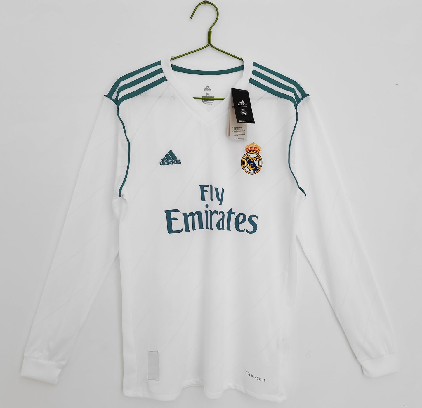 17/18 Real Madrid home long sleeved jersey