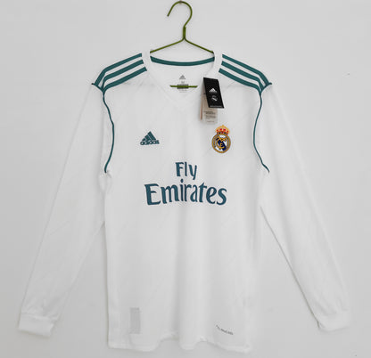 17/18 Real Madrid home long sleeved jersey