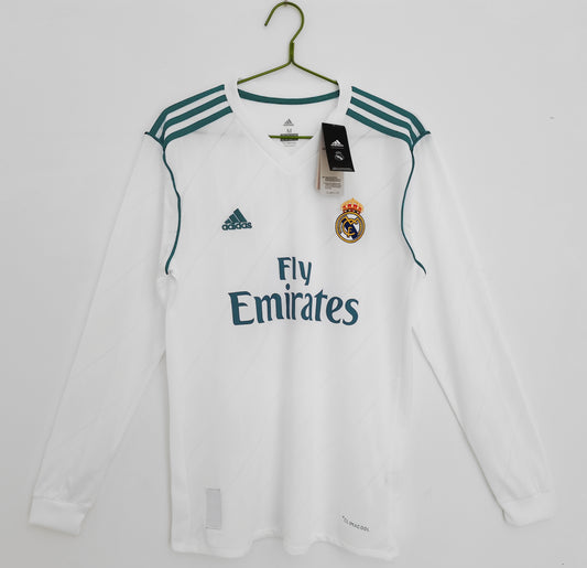 17/18 Real Madrid home long sleeved jersey