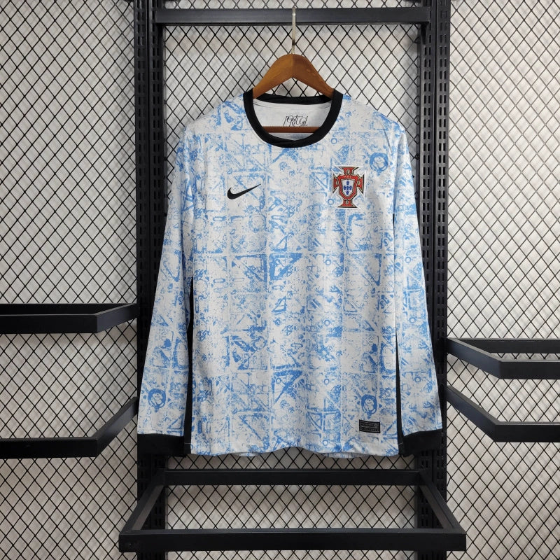 2024 Portugal Away  Long Sleeve Jersey