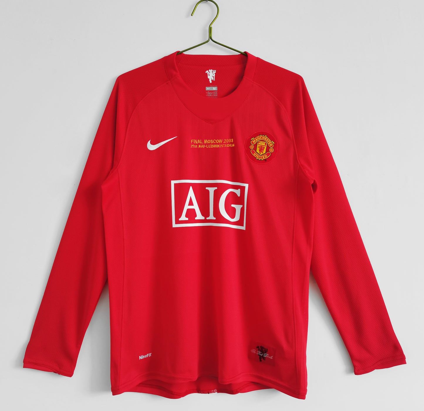 07/08 Manchester United home long sleeved jersey