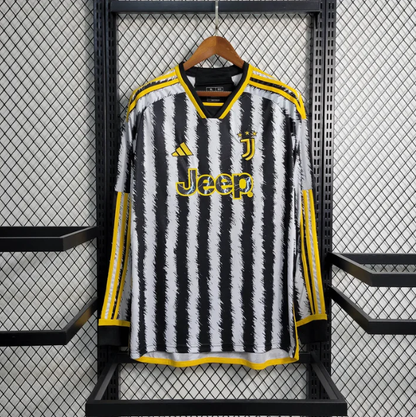 23/24 Juventus Home Long Sleeve Jersey
