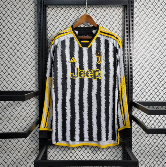 23/24 Juventus Home Long Sleeve Jersey