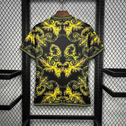 2022 Italy X Versace Black Gold Special Jersey